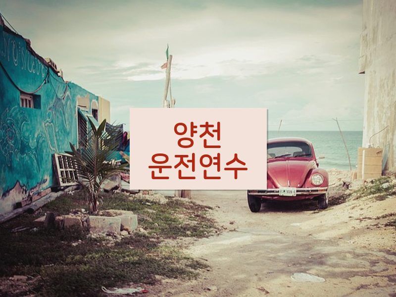 양천운전연수 후기