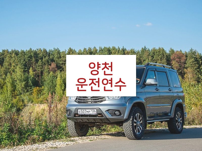 양천운전연수 후기
