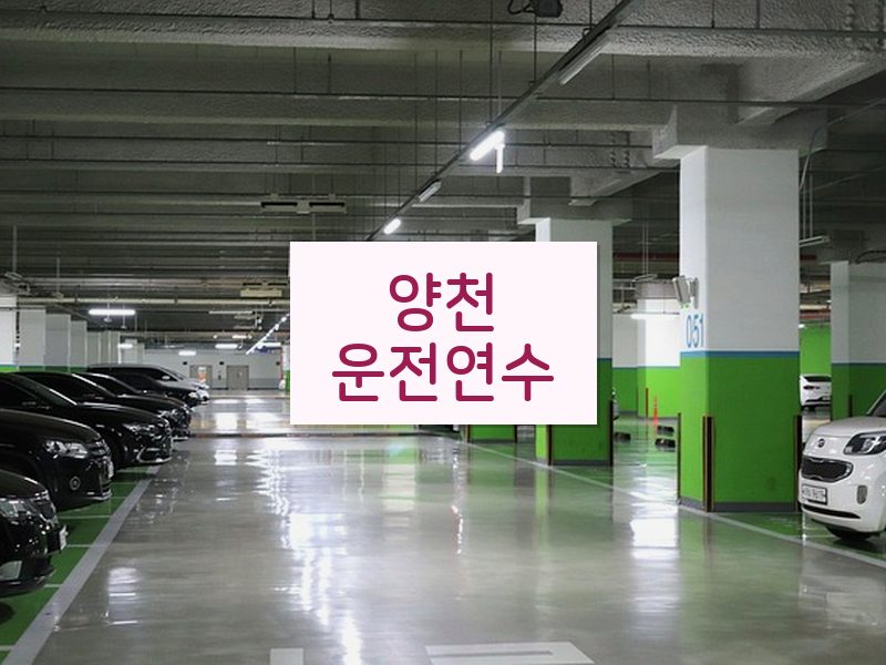 양천운전연수 후기