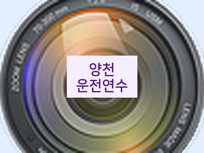 양천운전연수 후기