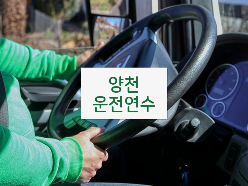 양천운전연수 후기