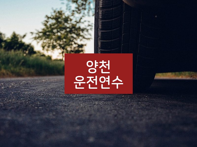 양천운전연수 후기