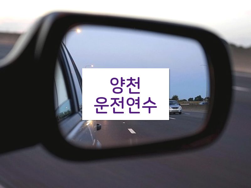 양천운전연수 후기