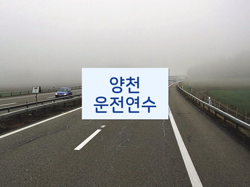 양천운전연수 후기