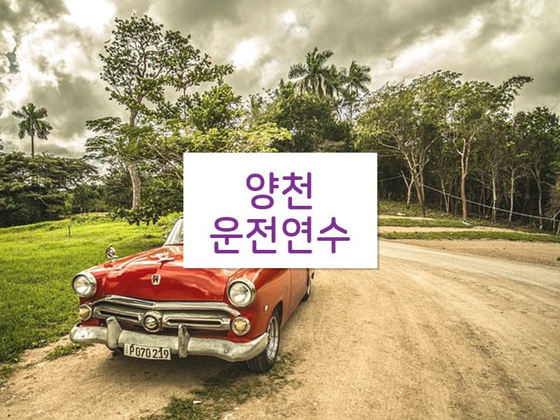양천운전연수 후기