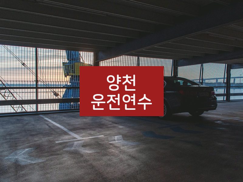 양천운전연수 후기
