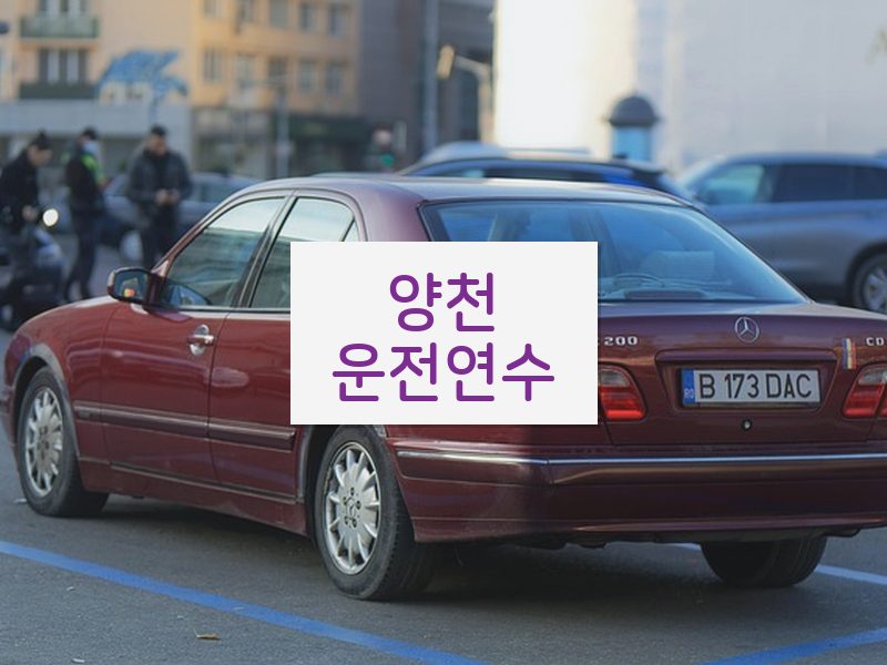 양천운전연수 후기
