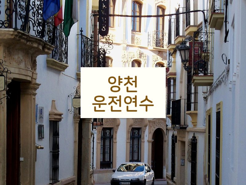 양천운전연수 후기