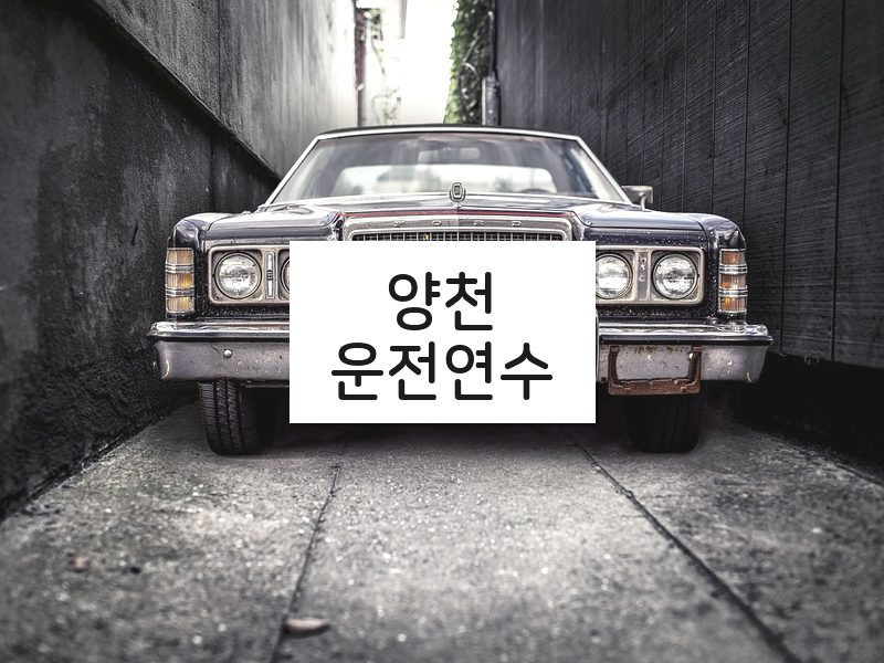 양천운전연수 후기