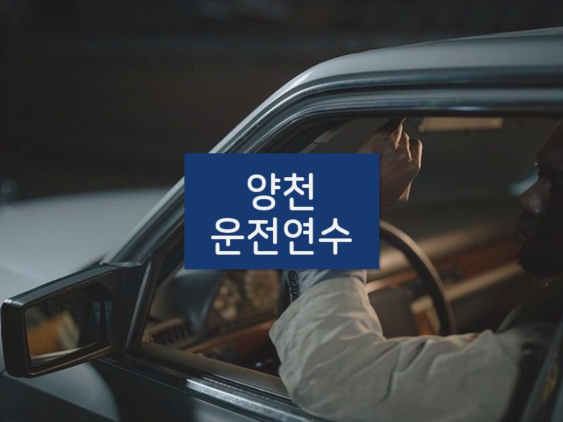 양천운전연수 후기