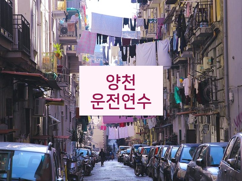 양천운전연수 후기