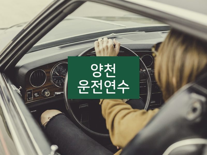 양천운전연수 후기