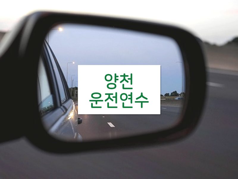 양천운전연수 후기