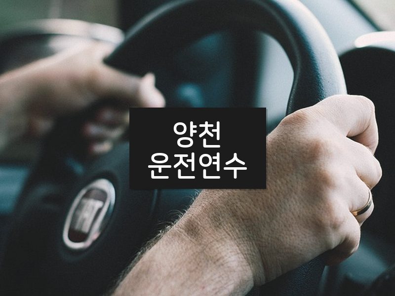 양천운전연수 후기