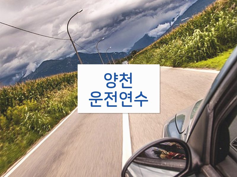 양천운전연수 후기