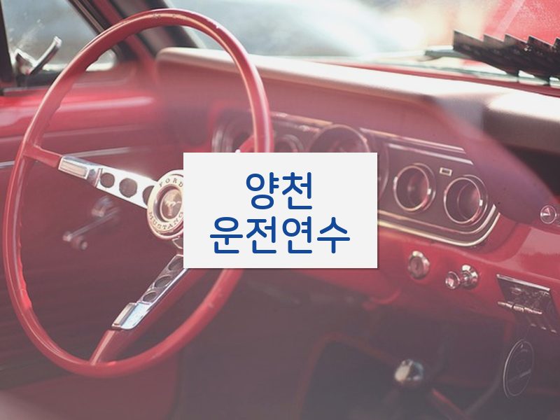 양천운전연수 후기