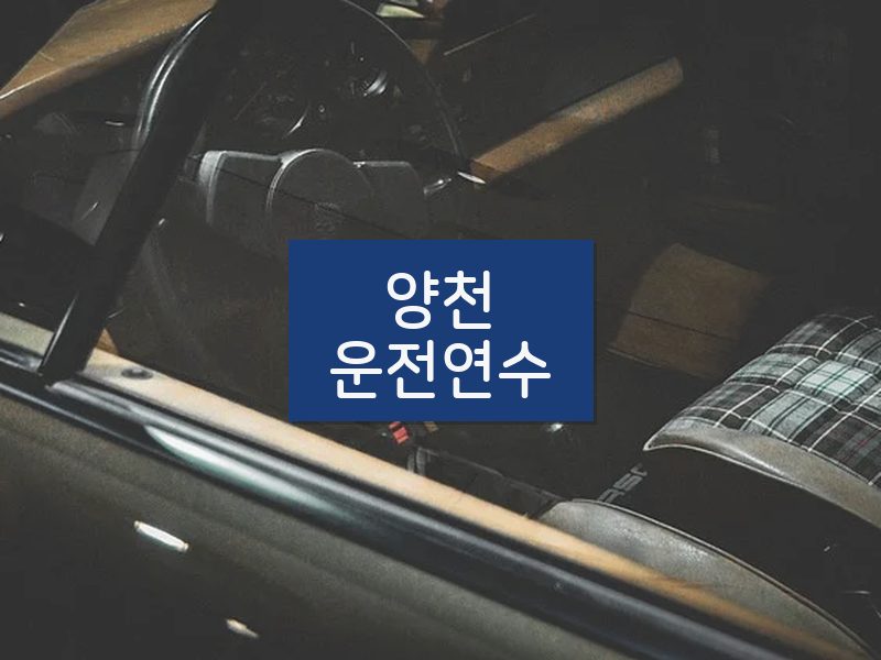 양천운전연수 후기