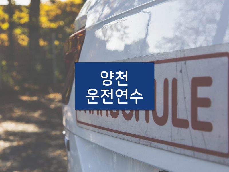 양천운전연수 후기