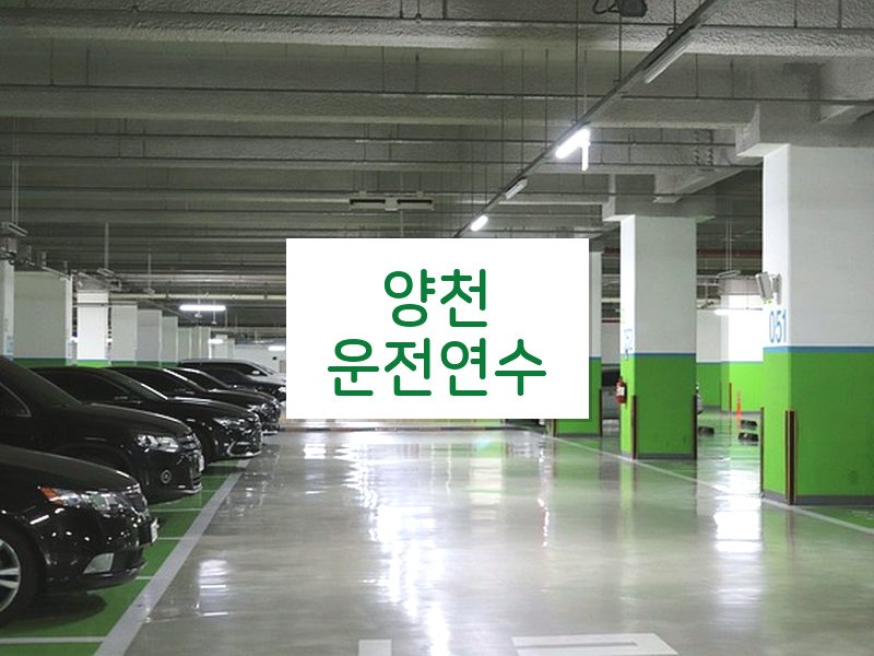 양천운전연수 후기