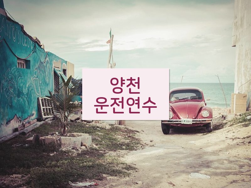 양천운전연수 후기