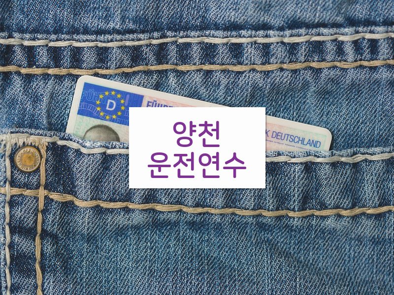 양천운전연수 후기