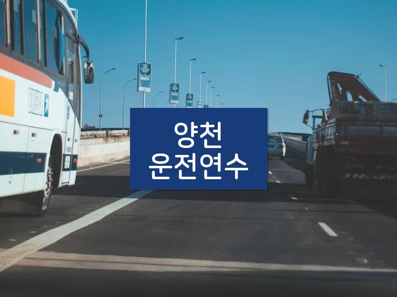 양천운전연수 후기