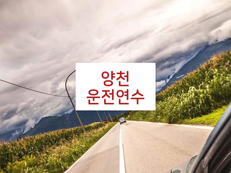 양천운전연수 후기