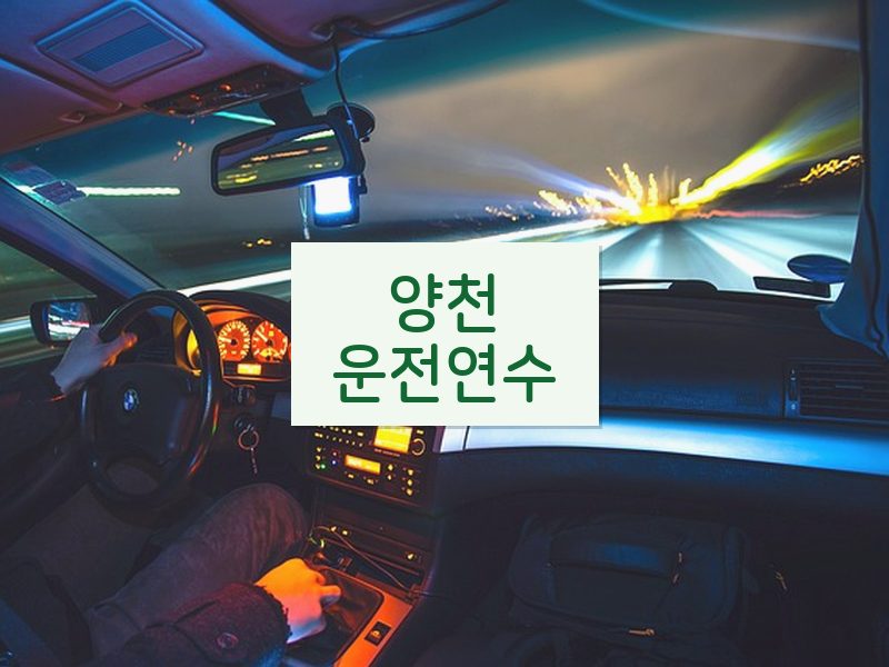 양천운전연수 후기