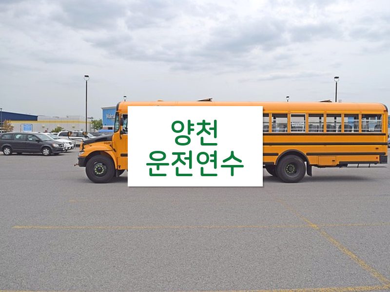 양천운전연수 후기