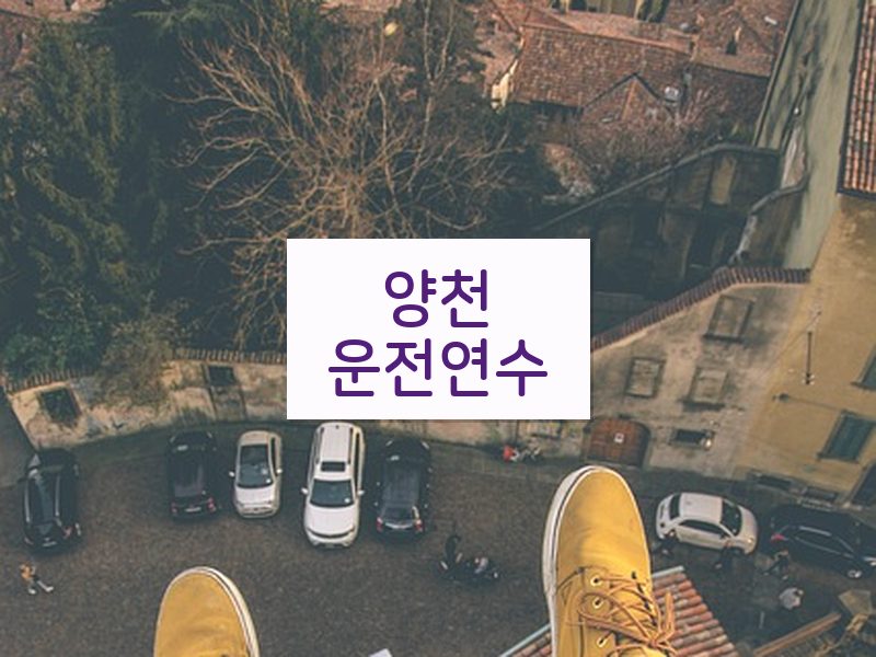 양천운전연수 후기