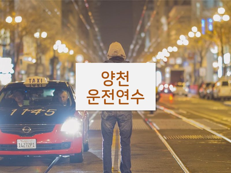 양천운전연수 후기