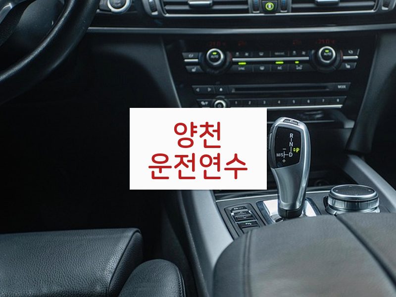 양천운전연수 후기