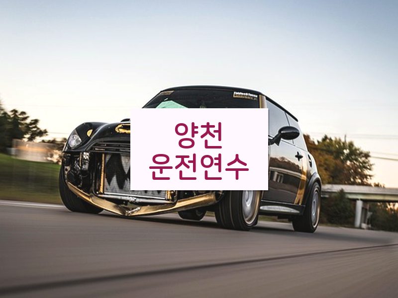 양천운전연수 후기