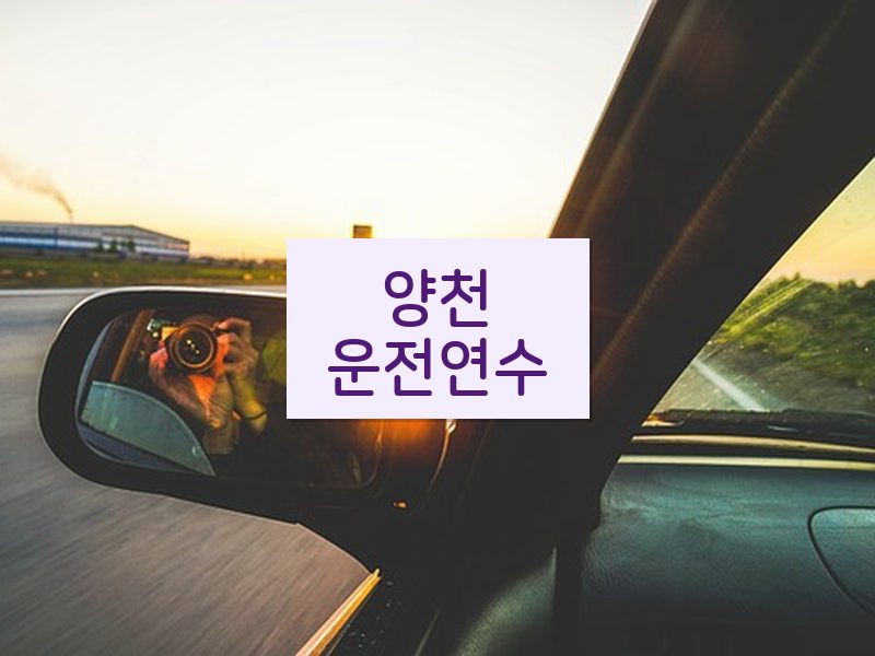 양천운전연수 후기