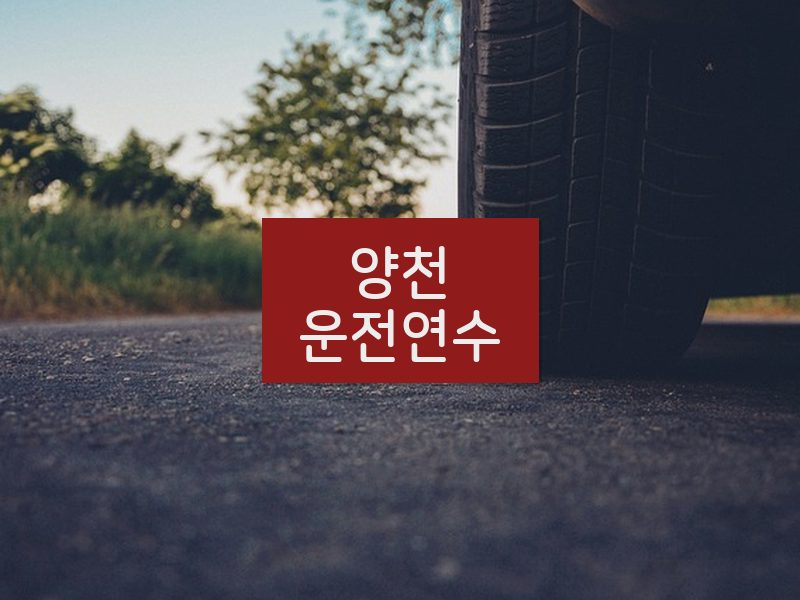 양천운전연수 후기