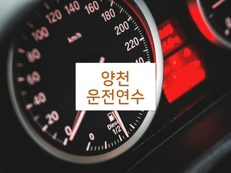 양천운전연수 후기