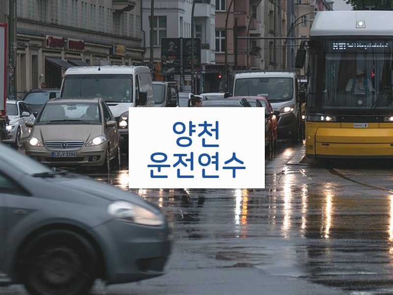 양천운전연수 후기