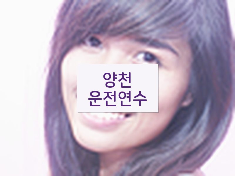 양천운전연수 후기