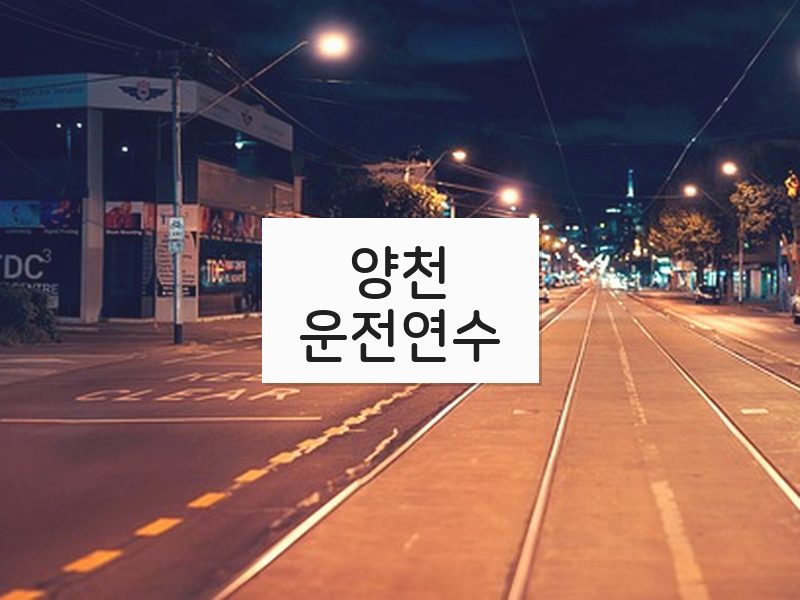 양천운전연수 후기