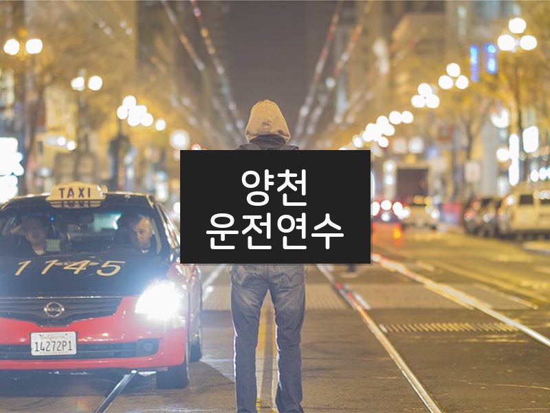 양천운전연수 후기