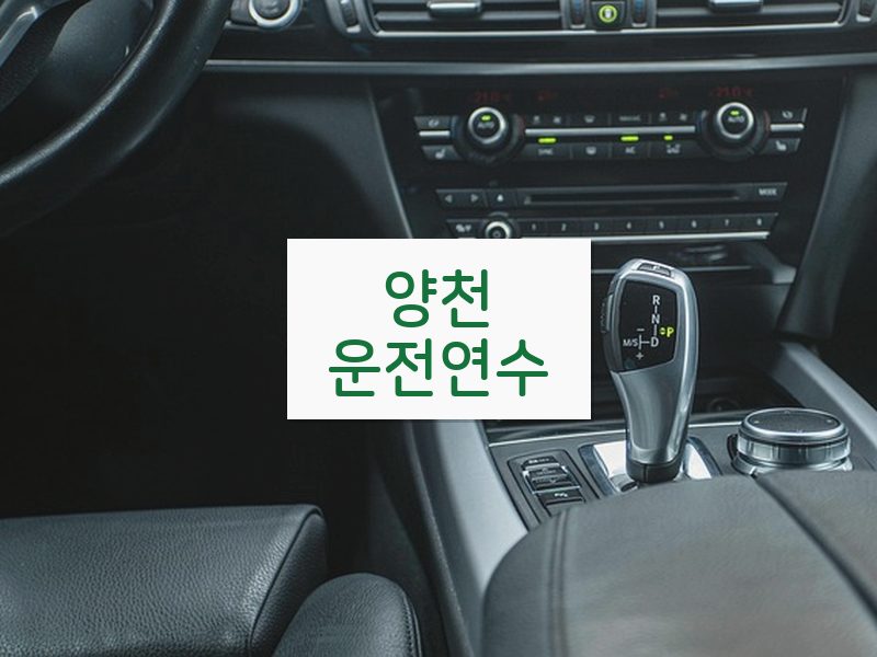 양천운전연수 후기
