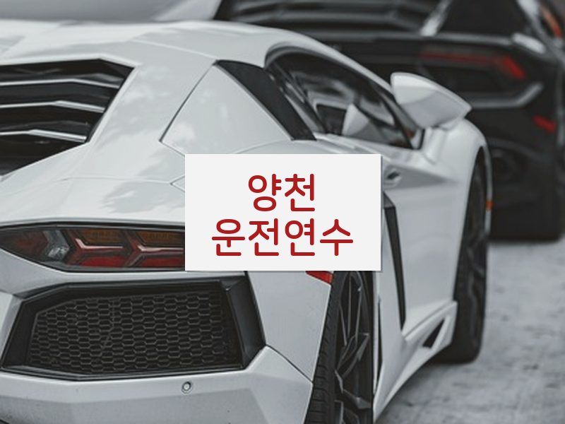 양천운전연수 후기