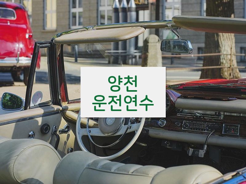 양천운전연수 후기