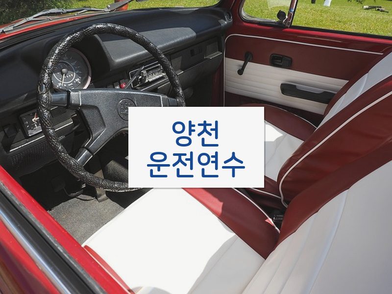 양천운전연수 후기