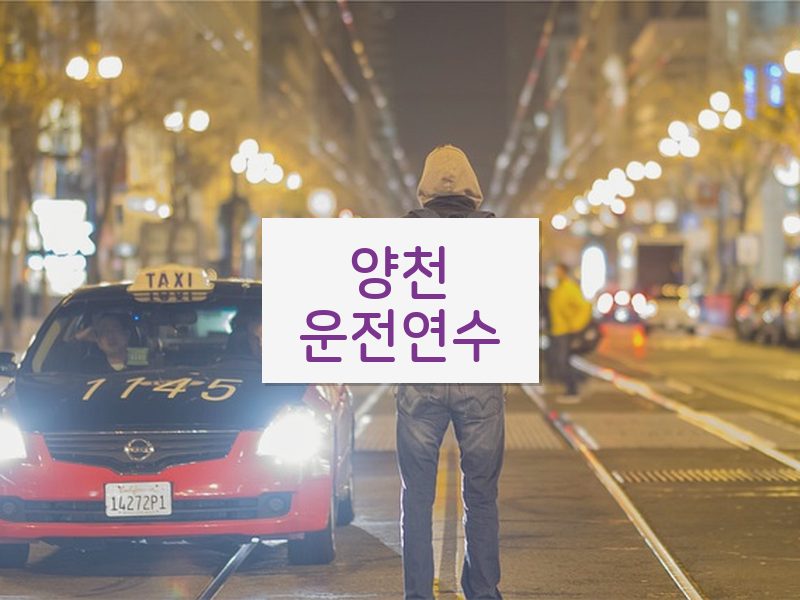 양천운전연수 후기