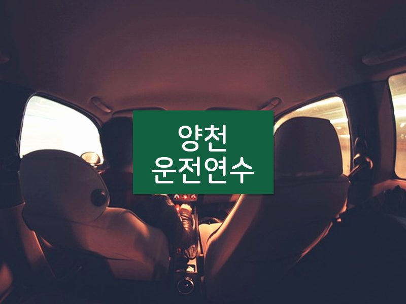 양천운전연수 후기
