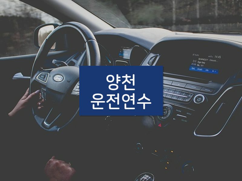 양천운전연수 후기