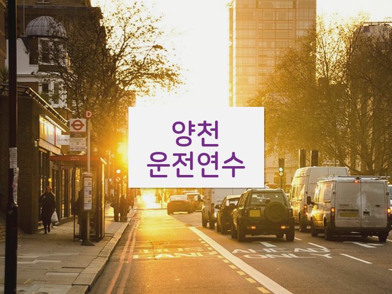 양천운전연수 후기