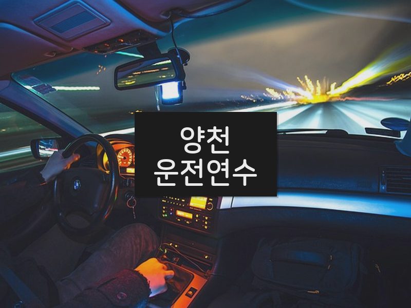 양천운전연수 후기