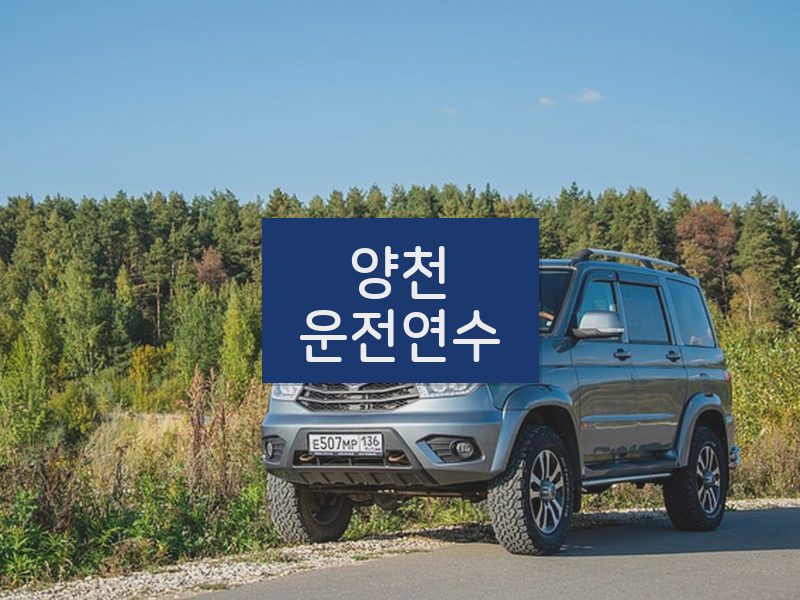 양천운전연수 후기